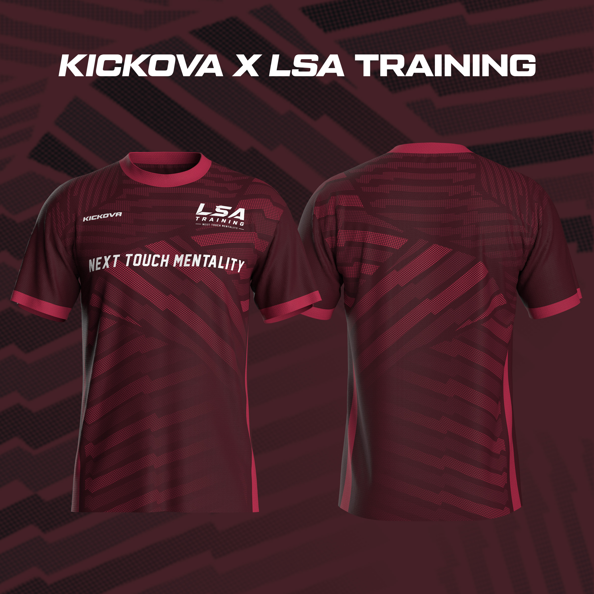 Kickova x LSA Training Jersey — Maroon